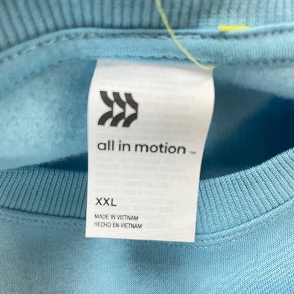 All In Motion Women's "Wellness Era" Crewneck Graphic Sweatshirt Blue Size XXL - Picture 5 of 6